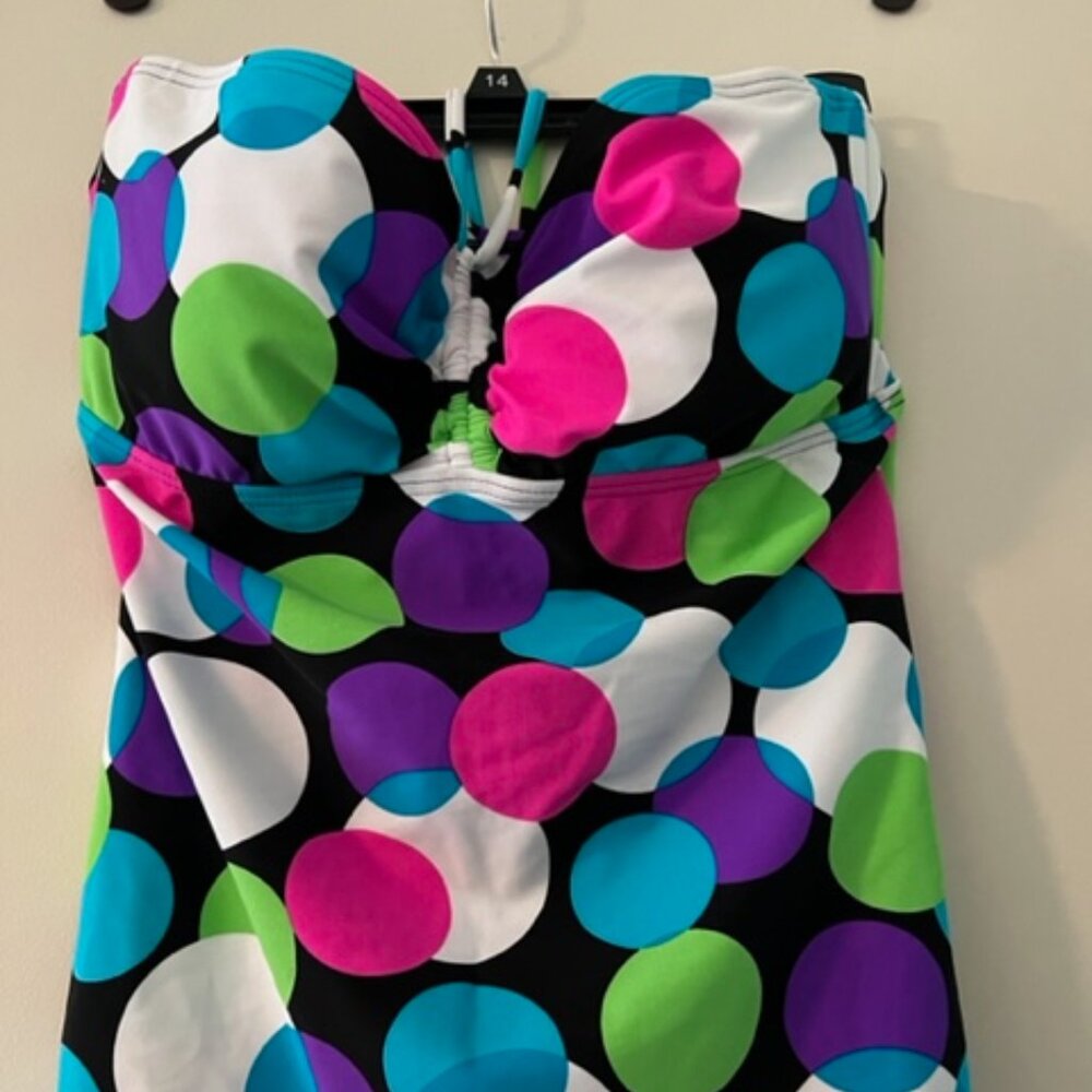 Polka Dot Tankini Top